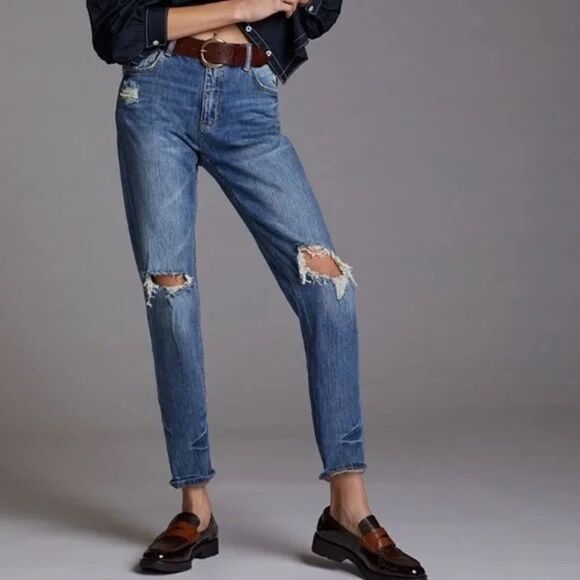 Anthro Pilcro and The Letterpress The Heritage Boyfriend Jeans, Size 28/6 - Picture 1 of 13